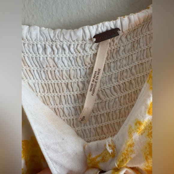 Free People Yellow Button Down Sundress - Picture 3 of 7